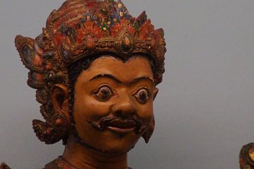 Gezicht Wajangpop / Face Wayang Doll, Tropenmuseum, Amsterdam van Maurits Bredius