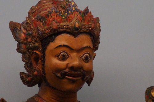 Gezicht Wajangpop / Face Wayang Doll, Tropenmuseum, Amsterdam