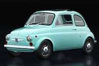 Fiat Abarth 595 1968 three-quarter view by Jan Keteleer (JanKé): A Journey Beyond the Canvas thumbnail