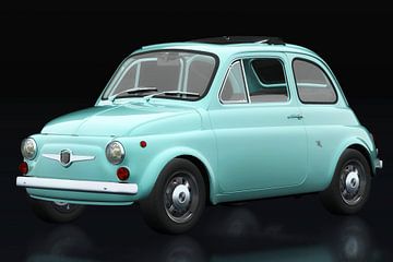 Fiat Abarth 595 1968 three-quarter view by Jan Keteleer