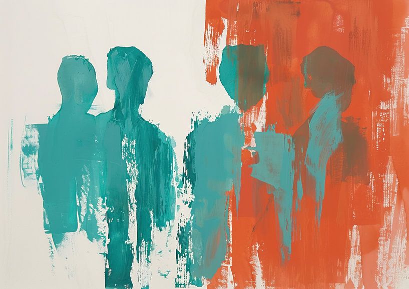 Abstract minimalist painting by Modern Collection