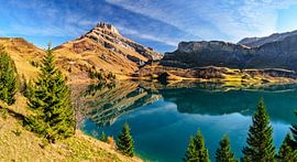 Autumn at Lac de Roselend, French Alps by Achim Thomae Photography