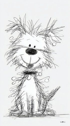 Cartoontje hond