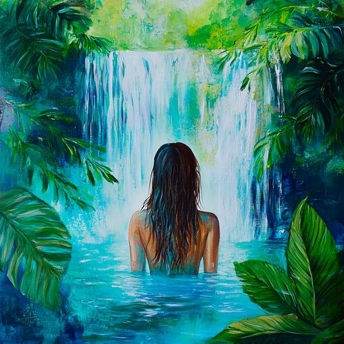 Waterval in een tropisch paradijs