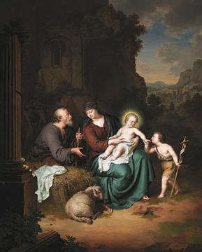 De Heilige Familie en Johannes de Doper, Willem Van Mieris