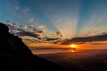 False Bay and Table Mountain by Peter Leenen