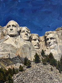 Die Präsidenten am Mount Rushmore