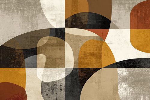 Modern en abstract in aardetinten