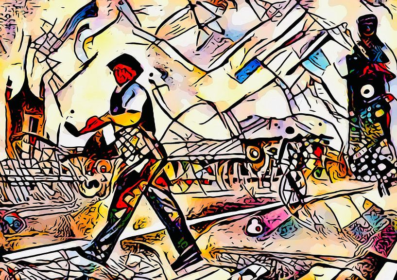 Kandinsky meets London 3 by zam art