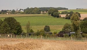 Stoomtrein Simpelveld  met molen Vrouwenheide