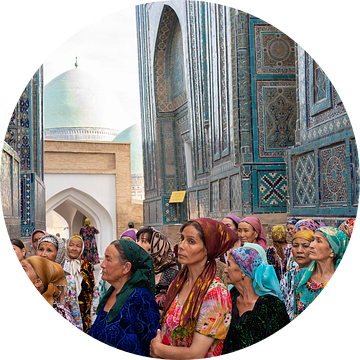 Oezbeekse vrouwen in Samarkand van Jeroen Kleiberg