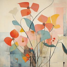 Peinture florale joyeuse pour le jardin sur Studio des Fleurs