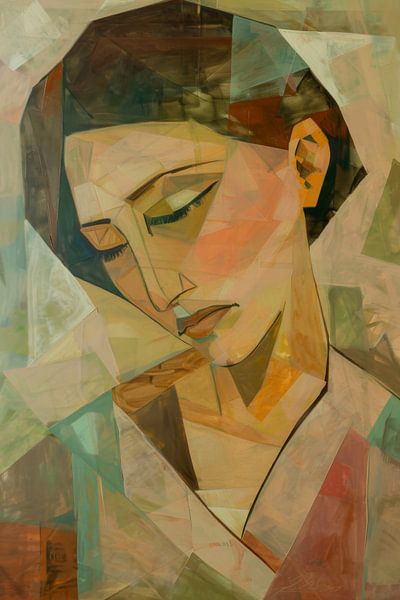 Cubist woman by Poster Art Shop