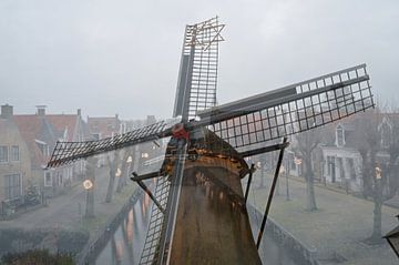 Abstracte fotografie | Straatfotografie | Korenmolen van Sloten van Art. by Janine