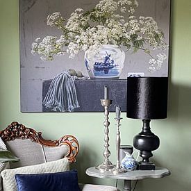 Customer photo: Cool Dutch Still Life with Flowers by Alie Ekkelenkamp, on art frame