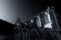 De Oost gevel van de oude kerk in Delft