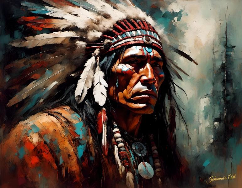 Native American Heritage 46 by Johannas Art Creations