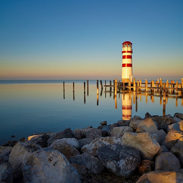 Vuurtoren Podersdorf am See van Silvio Schoisswohl