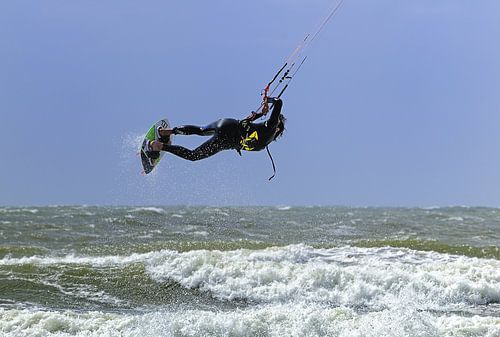 Texel - Kitesurfen sur foto zandwerk