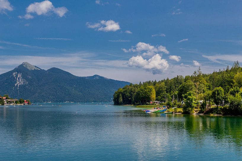 Beautiful lake landscape at the Walchensee by Oliver Hlavaty