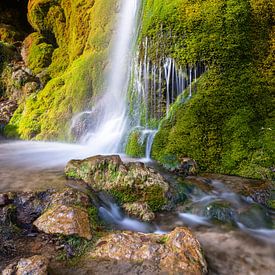 Dreimühlen waterval, Eifel, Rijnland-Palts, Duitsland van Alexander Ludwig