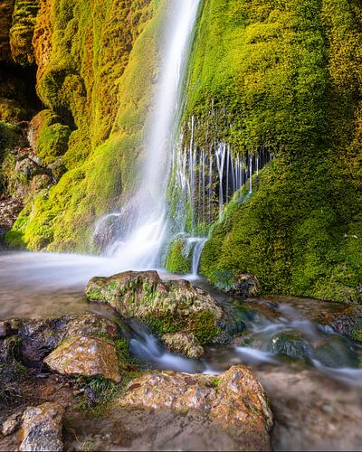 Dreimühlen waterval, Eifel, Rijnland-Palts, Duitsland