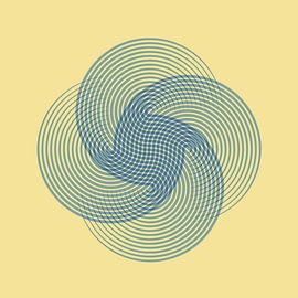 Retro Bloem Geel van Mad Dog Art