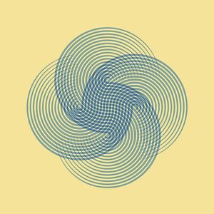 Retro Blume Gelb