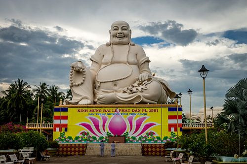 Der lachende Buddha in My Tho, Vietnam