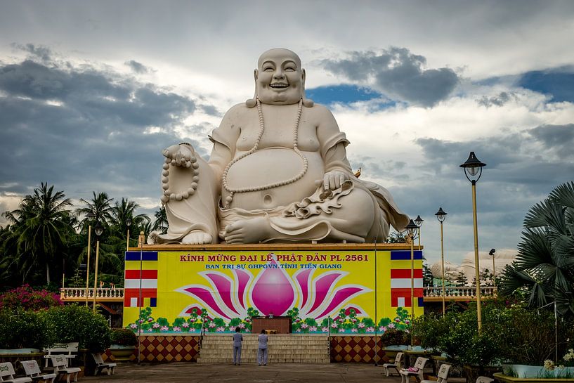 Le Bouddha rieur à My Tho, Vietnam par Nico  Calandra