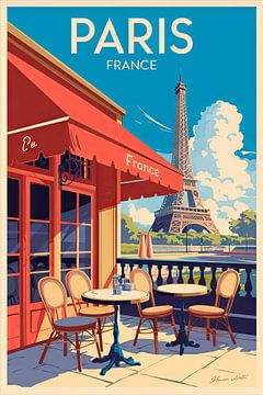 Parijs, Frankrijk. van Poster Art Shop