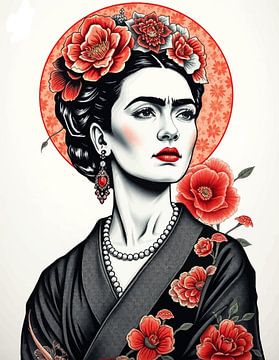 Frida Japanse kunst 6 van MIROKKU