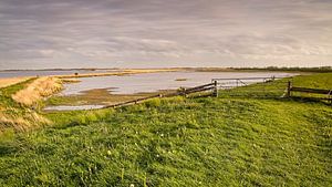 Zonsondergang aan het Lauwersmeer van Rob Boon