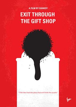 No130 My Exit Through the Gift Shop minimal movie poster van Chungkong Art