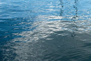 Reflection of clouds in seawater 1 by Adriana Mueller