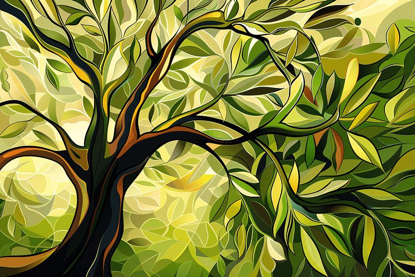 Arbre à fleurs par Van Gogh par Art & Soul Creations