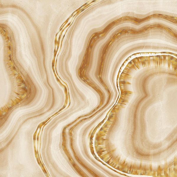 Goldener Achat Textur 03 von Aloke Design