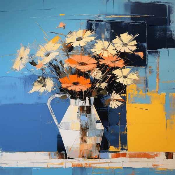 Fleurs dans un Vase par Art Lovers