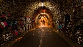 Fire, & light in the tunnel by TB-Fotogalerie
