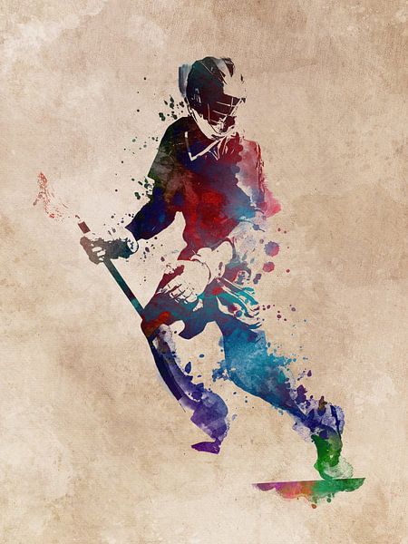 Lacrosse sport art #lacrosse #sport by JBJart Justyna Jaszke