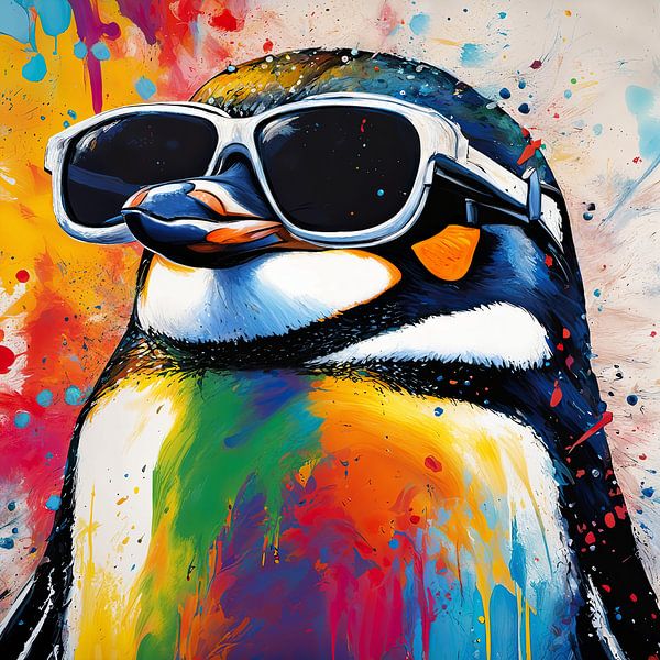 Painting Penguin 01.93 by Eye catching paintings