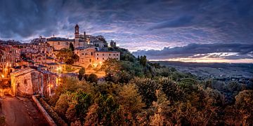 Montepulciano in het prachtige avondlicht van Voss Fine Art Fotografie
