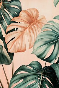 Feuilles de Monstera tropicales ii