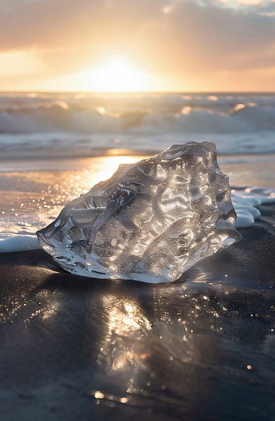Wildnis trifft Gold: Islands Küste von fernlichtsicht