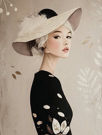 Die Dame mit dem Hut von Studio Allee