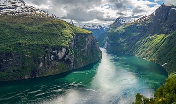 Uitzicht over Geirangerfjord, Noorwegen