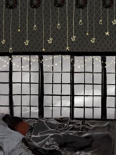 Une vitrine de Noël féérique