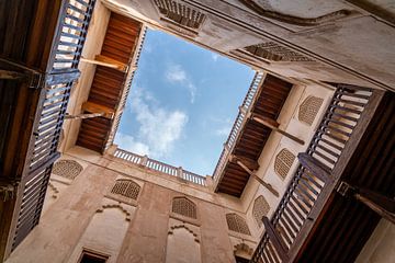 Arabic details: Courtyard Jibreen Catsle,Oman by The Book of Wandering