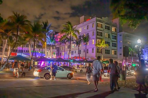 Miami Beach bij nacht