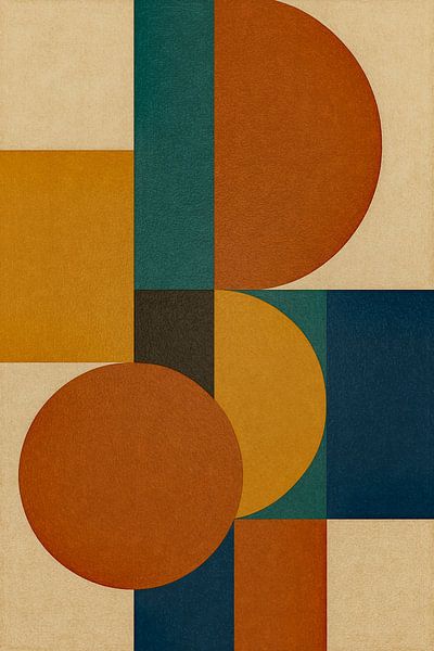 Abstrakt Retro - Farbebene von Moonheart Artworks